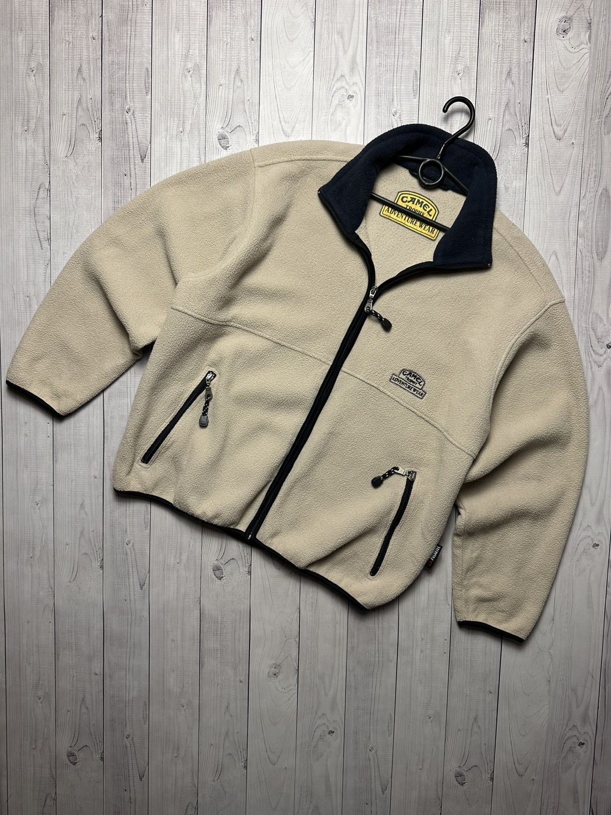 Vintage Camel Fleece jacket size M polartec