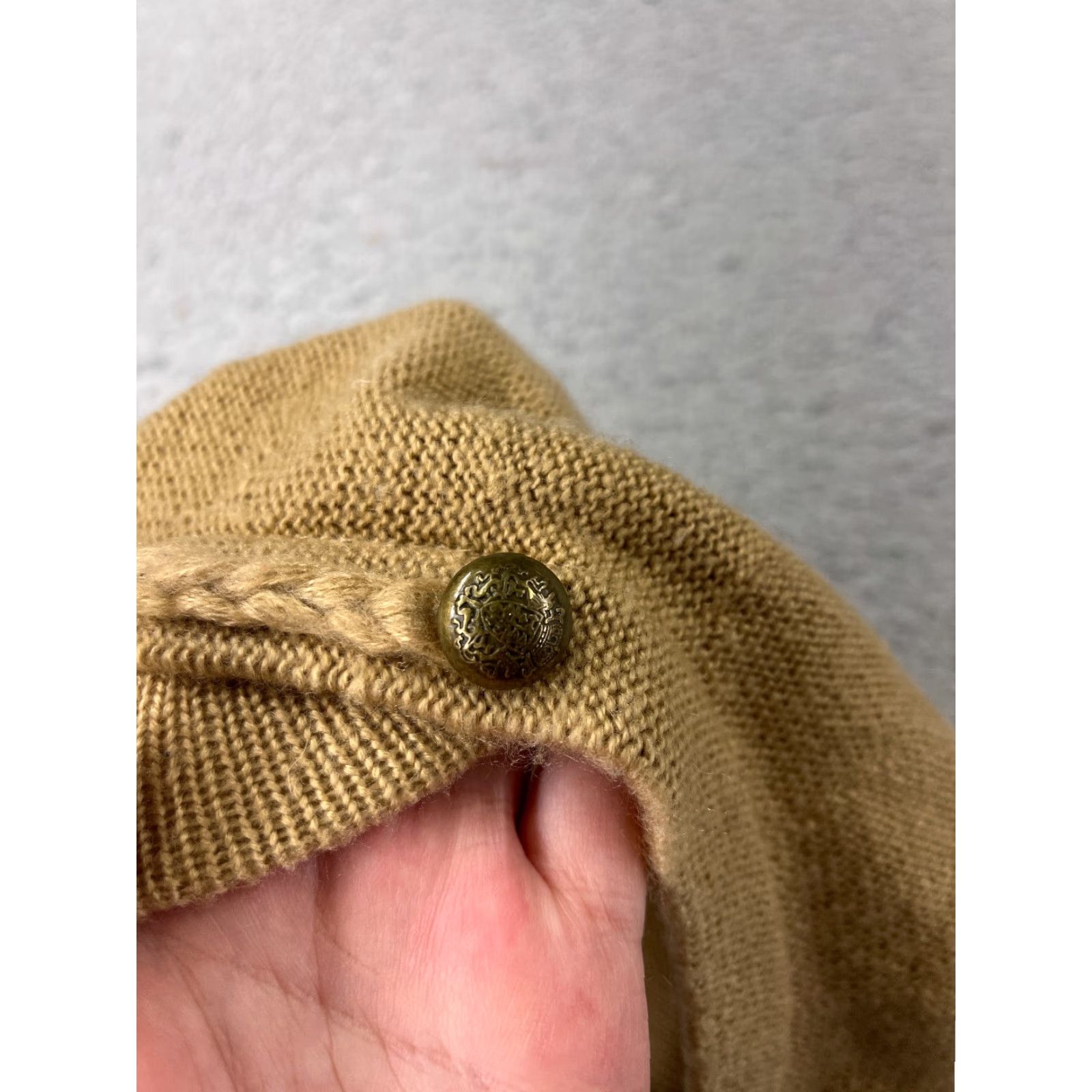 JCPenney JCPenney Beanie Hat Womens One Size Beige Acrylic Knit Brim Bill 100% Acrylic Beanie - J. C. Penney Womens Size ONE SIZE - 2 Thumbnail