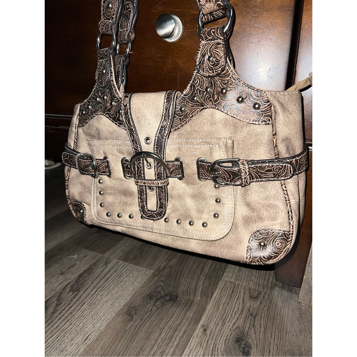 Other Woman’s Brown/Tan Western Purse Shoulder Purse Size ONE SIZE - 2 Thumbnail