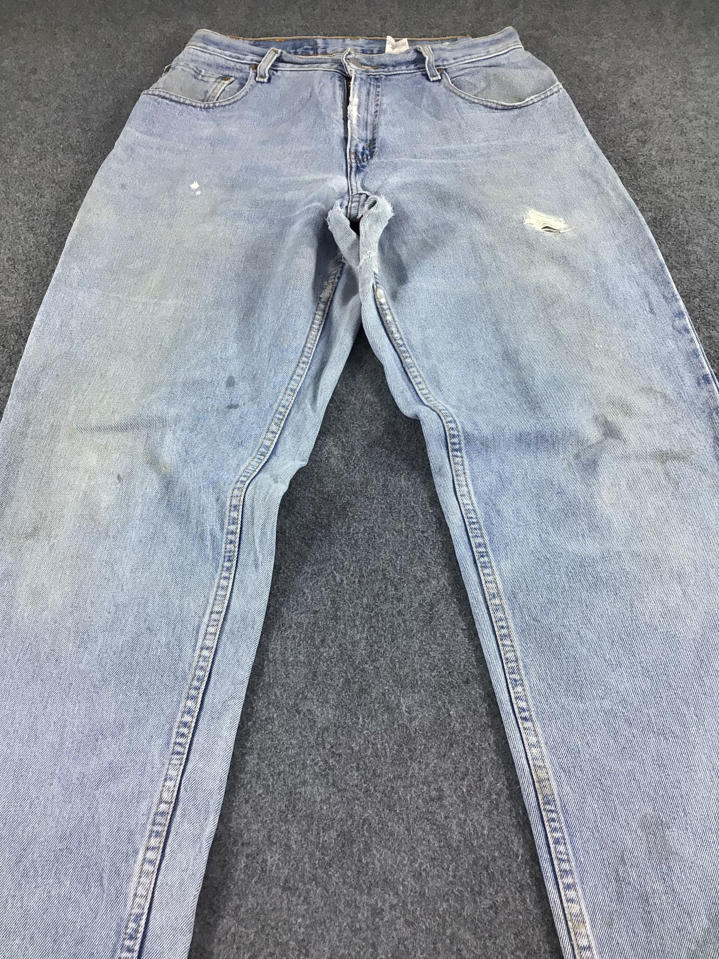 Levi's Vintage Levis 560 Jeans Distress Faded Blue Denim -J559 Size US 30 / EU 46 - 3 Thumbnail