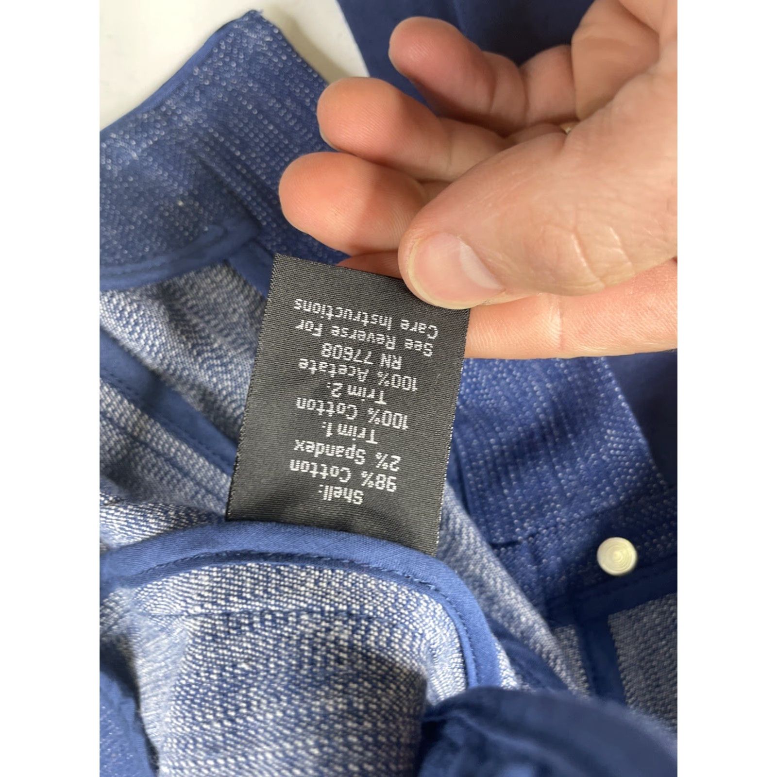 Vintage J Peterman Womens Denim Jacket Blue Pockets Button Long Sleeve Size 8 - Regular - Jacket Size M / US 6-8 / IT 42-44 - 7 Thumbnail