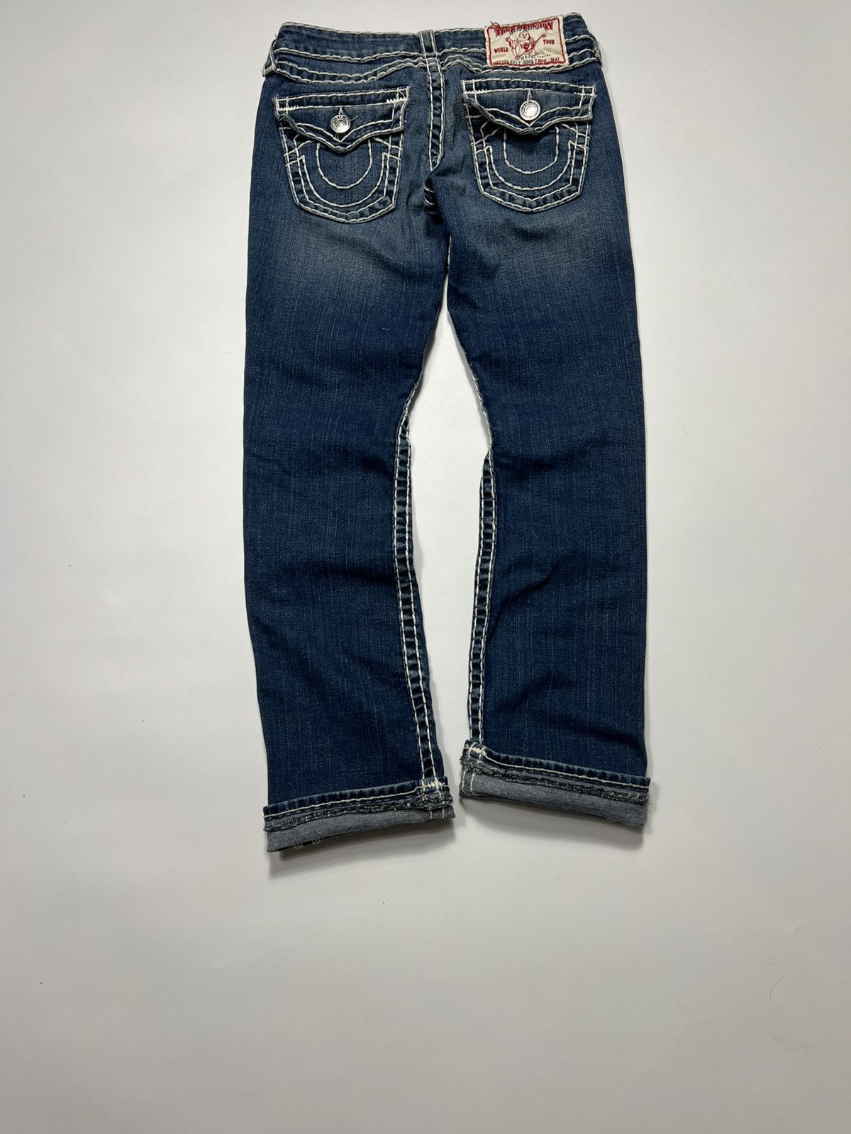 True Religion Vintage Y2K True Religion Billy Super Flare Low Rise Jeans Size 27" / US 4 / IT 40 - 7 Thumbnail
