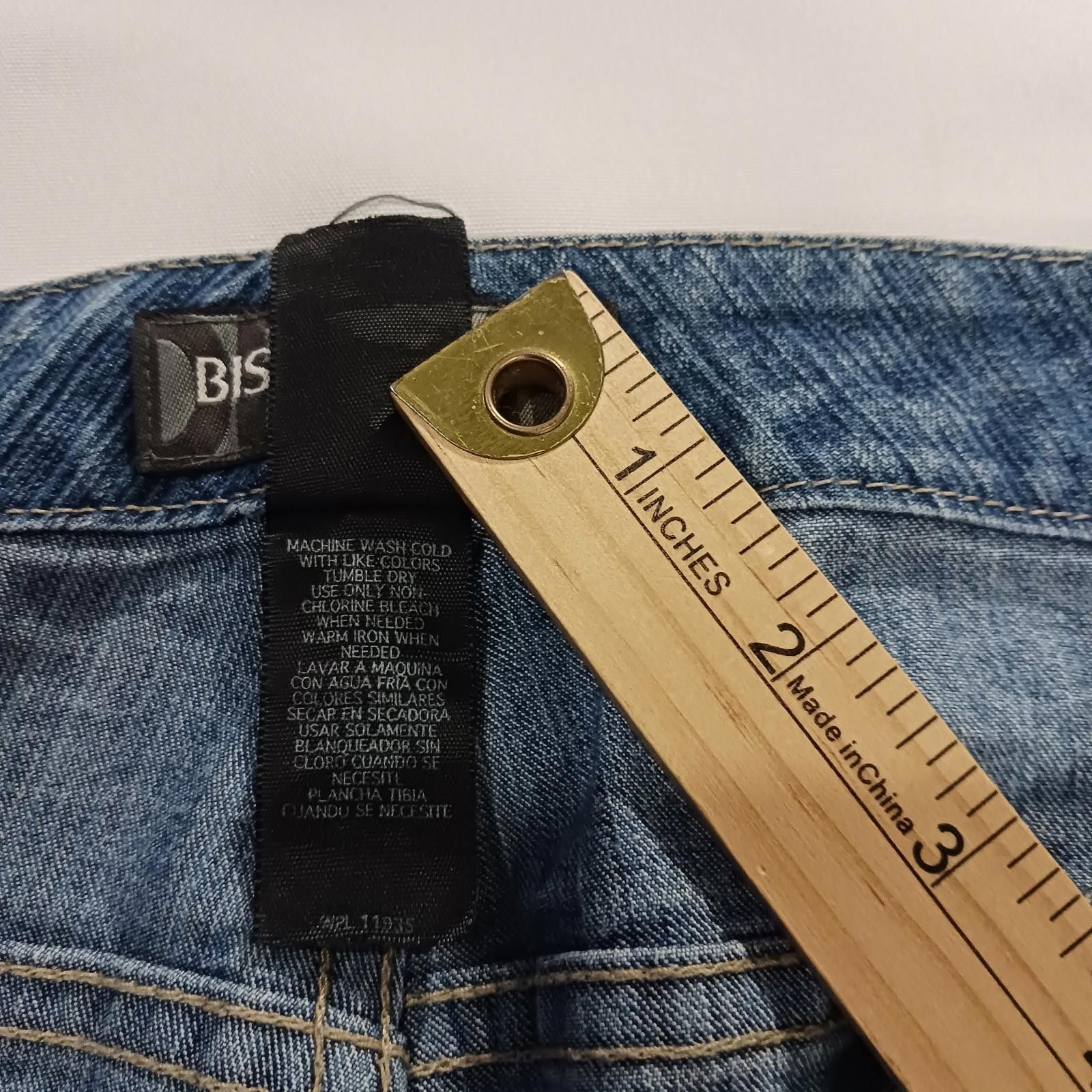 Other Bisou Bisou Michele Bohbot Women Blue Jeans Size 10 (32×29) Size 32" / US 10 / IT 46 - 4 Thumbnail
