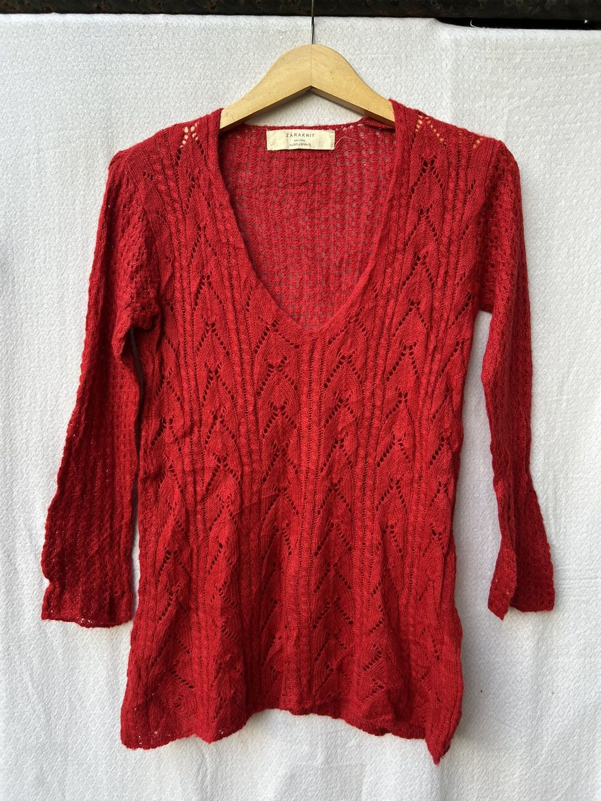 Japanese Brand × Zara Zara Open Fishnet Knitted Grunge Avantgarde Styled Size US M / EU 48-50 / 2 - 1 Thumbnail