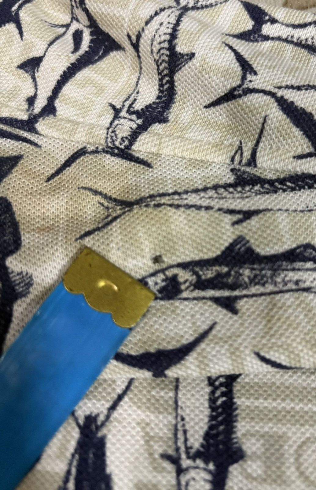 Columbia × Japanese Brand × Vintage Vintage Columbia Full Print Fish Polo Tee Size US XL / EU 56 / 4 - 8 Thumbnail