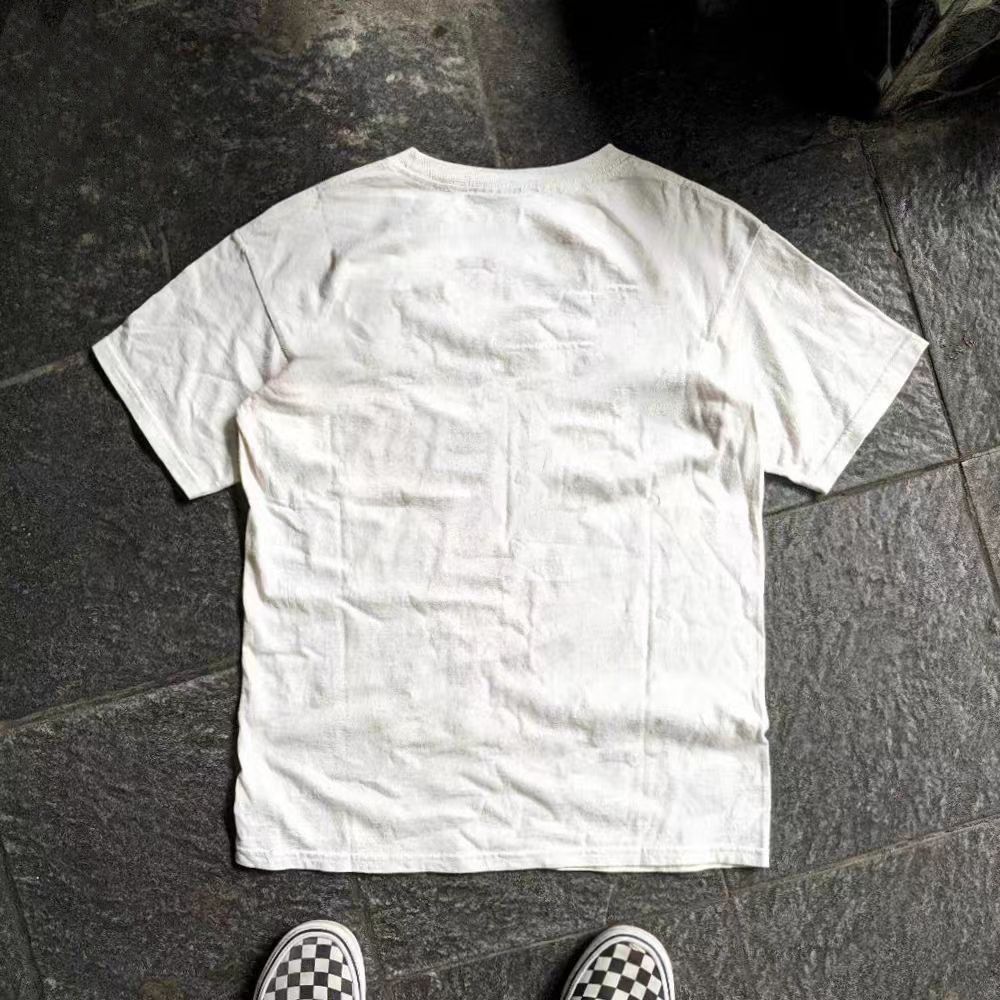 Vintage White retro tree print cotton t-shirt Size US M / EU 48-50 / 2 - 2 Thumbnail