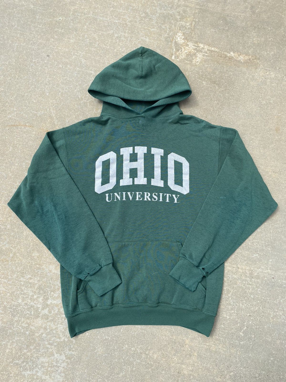 Vintage VINTAGE Ohio University Distressed Hoodie Size US M / EU 48-50 / 2 - 1 Thumbnail
