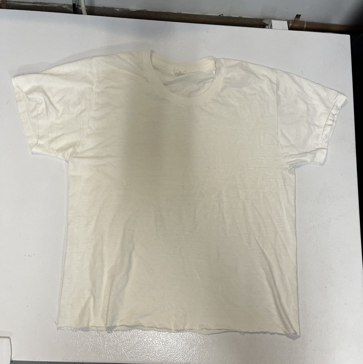 Jockey × Vintage Vintage 70s Jockey Blank Cut T shirt Size US S / EU 44-46 / 1 - 1 Thumbnail