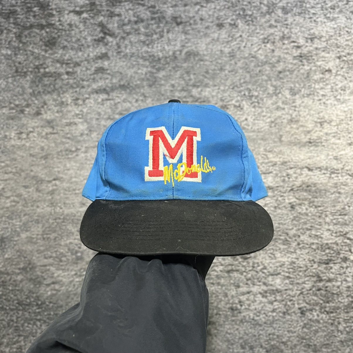 Vintage Vintage 90s McDonalds Employee Embroidered Snapback Hat Size ONE SIZE - 1 Thumbnail