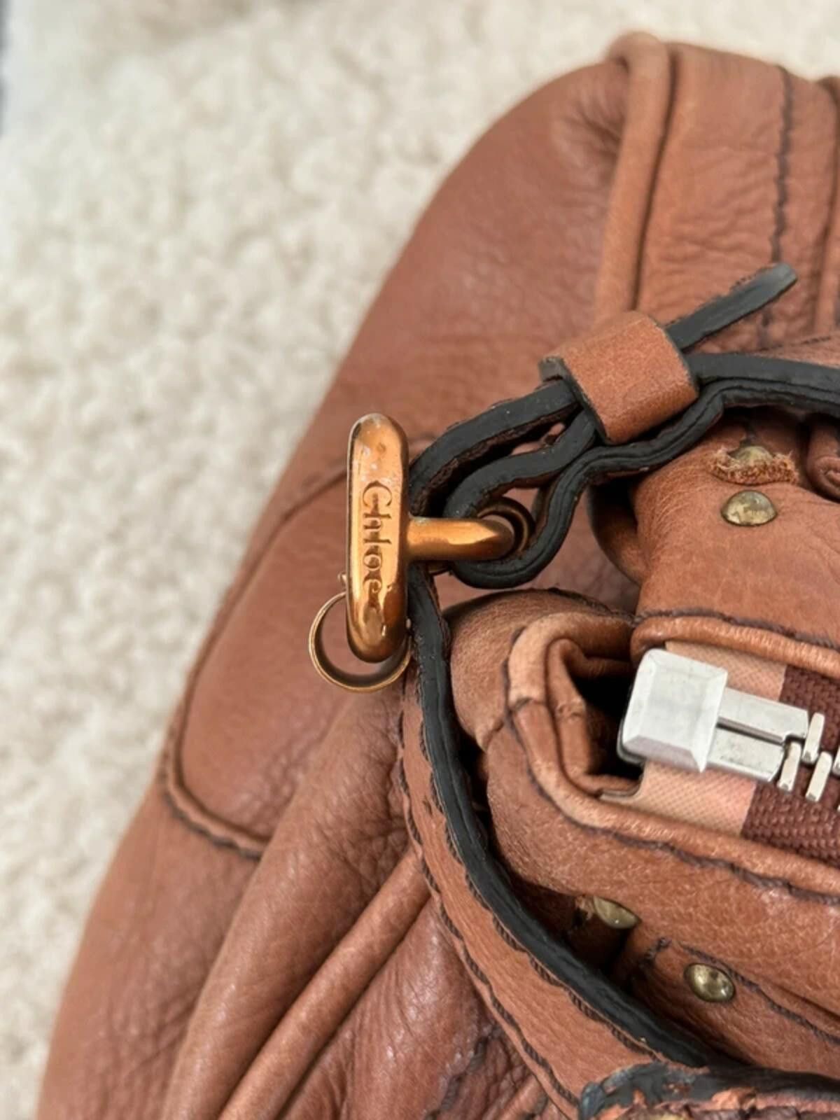 chloma Chloé Paddington Leather Handbag Size ONE SIZE - 10 Thumbnail