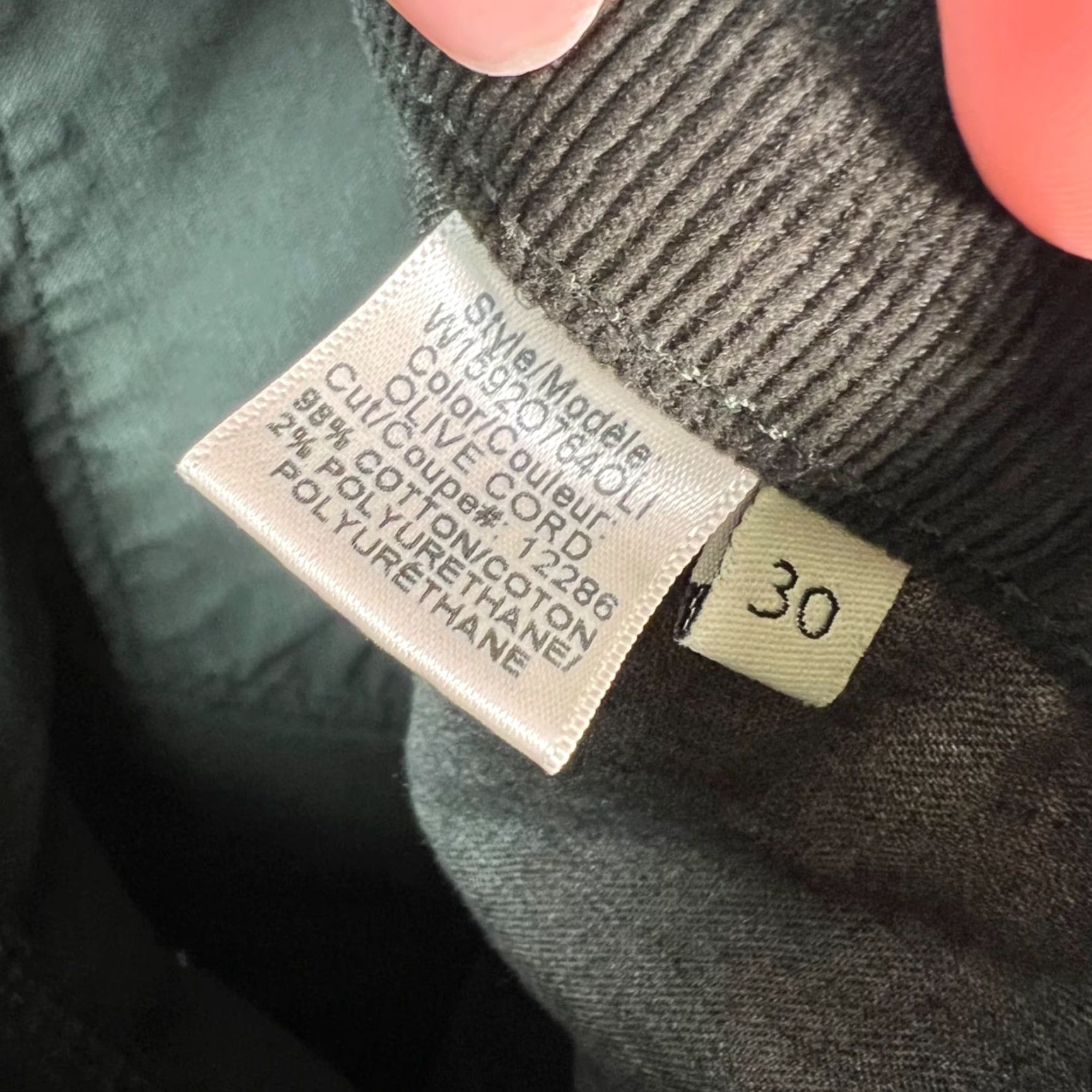 Rag & Bone Rag & Bone Womens Pants Tomboy Olive Green Corduroy Tapered Leg 30 Ankle Size 30" / US 8 / IT 44 - 5 Thumbnail