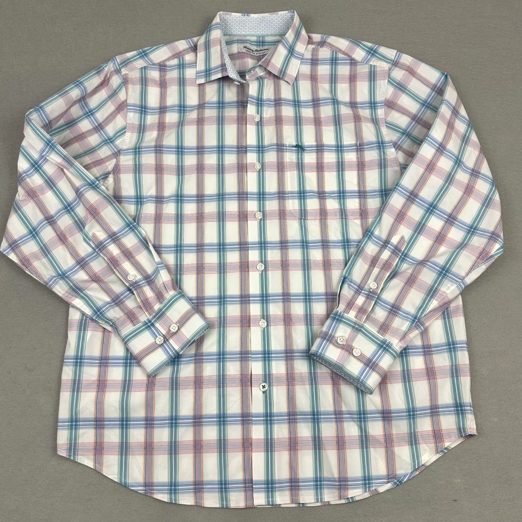 Tommy Bahama Tommy Bahama Shirt Men Medium Green Plaid Button Up Pockets Sarasota Stretch M Size US M / EU 48-50 / 2 - 2 Thumbnail
