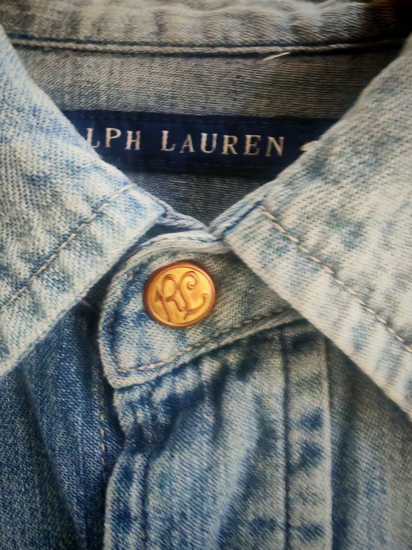 Ralph Lauren Ralph Lauren Western Denim Shirt Gold Snap Size US M / EU 48-50 / 2 - 3 Thumbnail