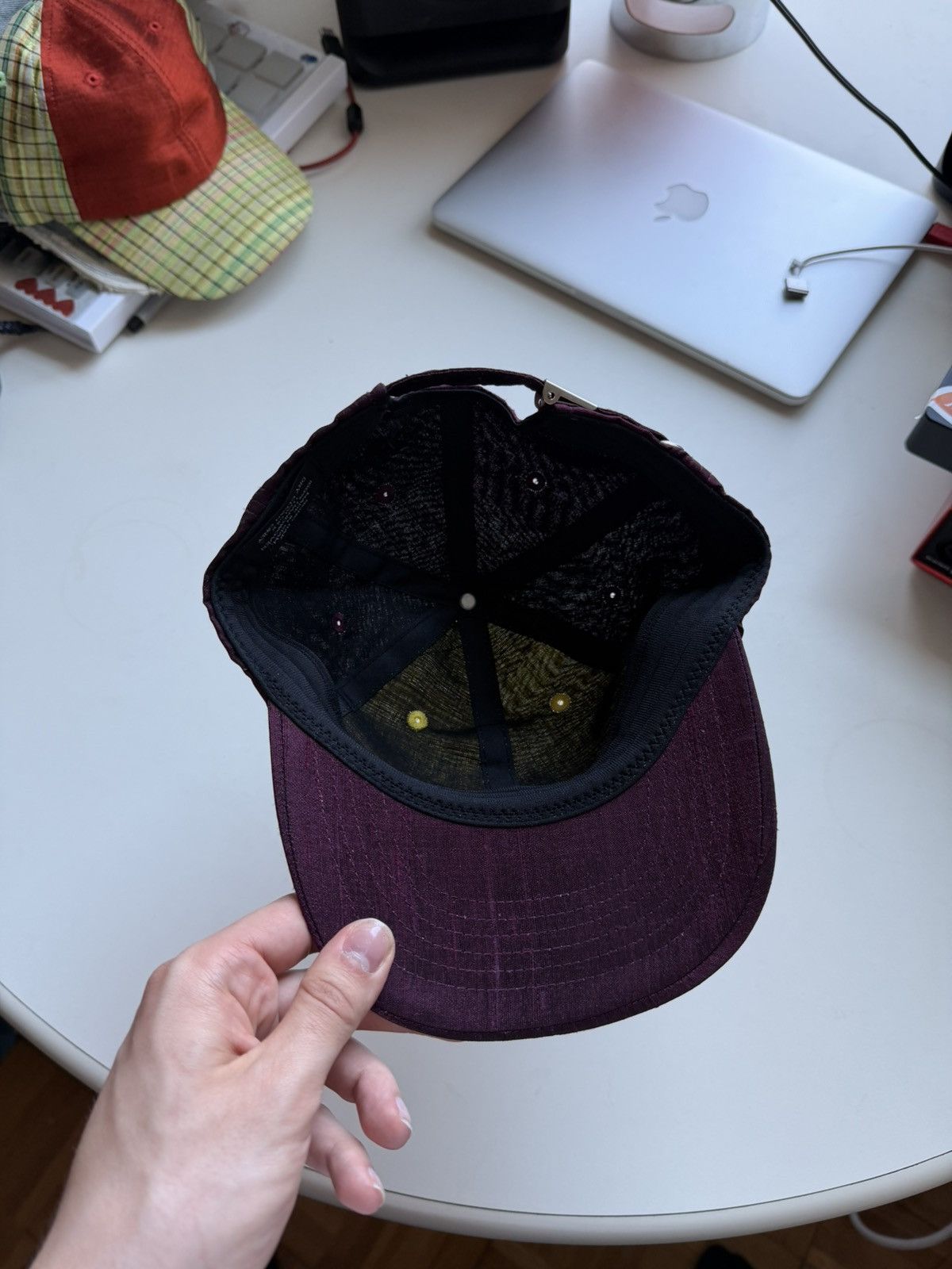 Other Nong Rak Silk Baseball Hat (Wine/Acid) Size ONE SIZE - 4 Thumbnail