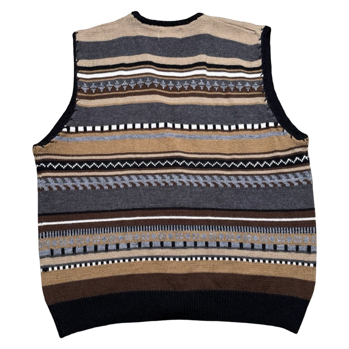 Other Vintage Alfred Dunner Sweater Vest Earth Tone Womens 3X Boho Size 3XL / US 20-22 - 5 Thumbnail