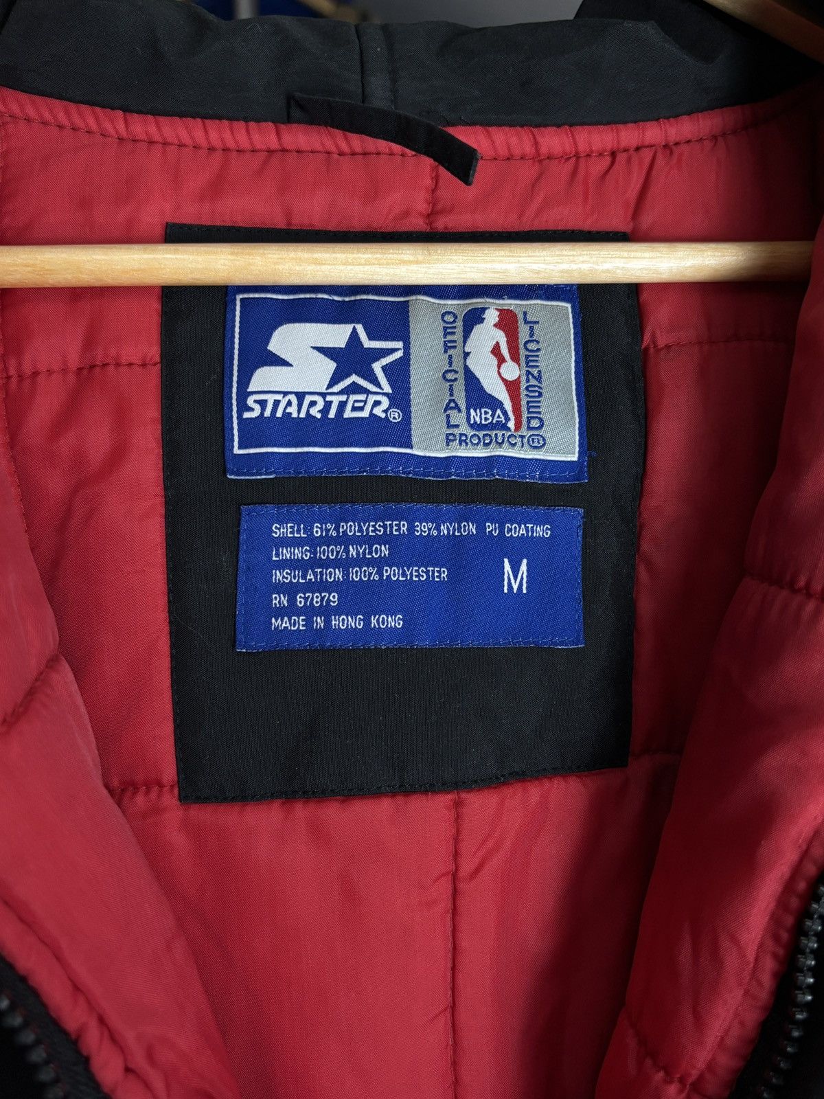 Starter Vintage Starter Chicago Bulls NBA Hooded Bomber Jacket VNTG Size US M / EU 48-50 / 2 - 13 Thumbnail