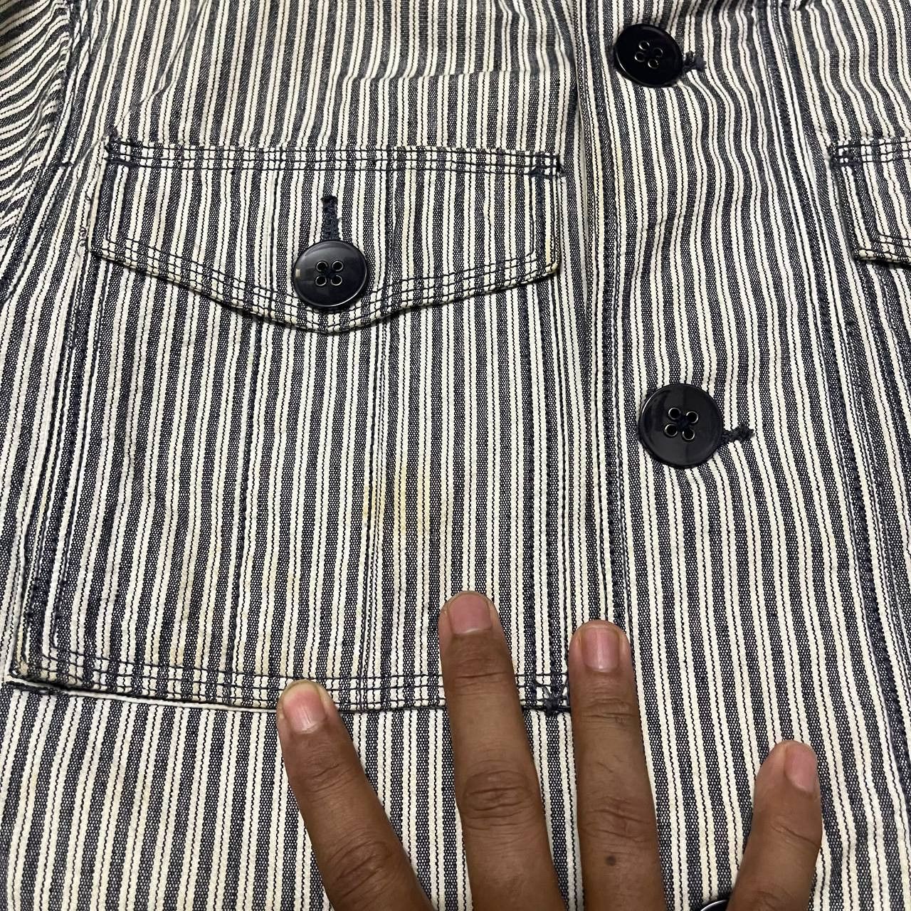 Triple 5 Soul Vintage Triple 5 Soul Hickory Stripe Multi Pocket Jacket Size US M / EU 48-50 / 2 - 6 Thumbnail
