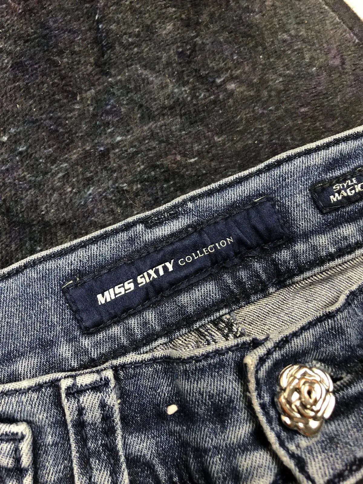Miss Sixty MISS SIXTY Vintage Blue Denim Skinny Jeans Streetwear Y2k Size 27" / US 4 / IT 40 - 7 Thumbnail
