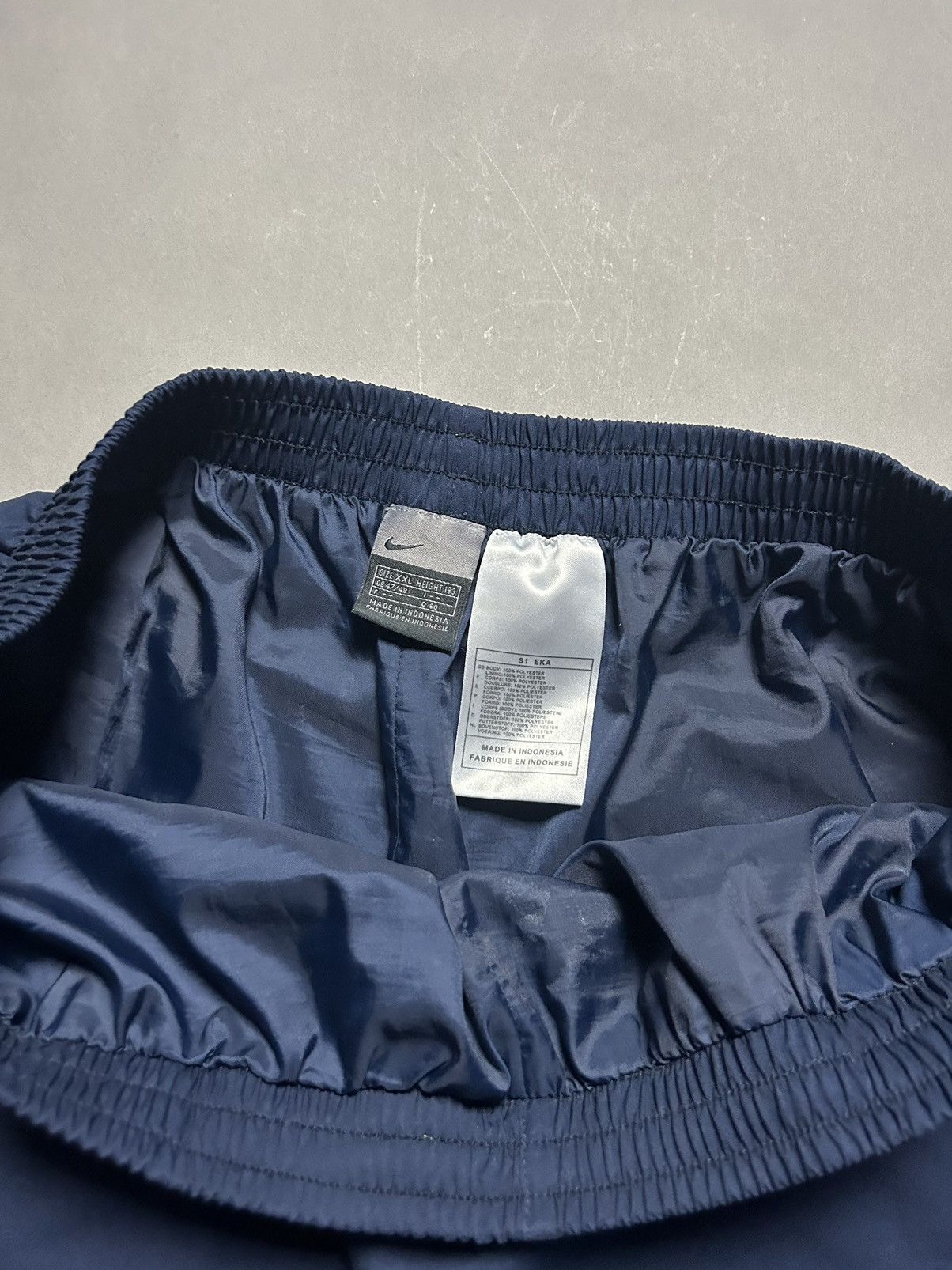Nike × Vintage Nike track suit vintage navy pants windbreaker small logo Size US XXL / EU 58 / 5 - 9 Thumbnail