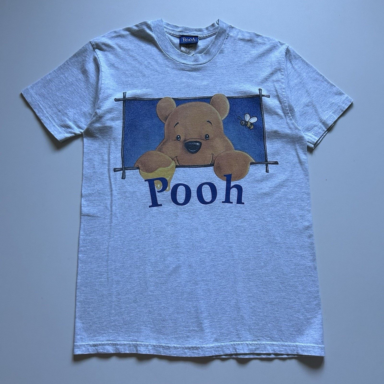 Disney Vintage Winnie The Pooh T Shirt Large 90s Disney Made In USA Size US L / EU 52-54 / 3 - 1 Thumbnail