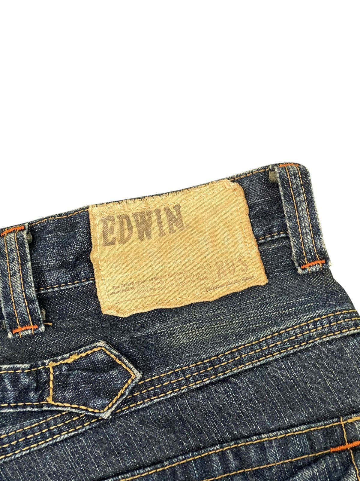 Edwin Flare Loose Jeans Edwin XVs Faded Distress Boot Cut 9🟦 Size US 33 - 18 Thumbnail