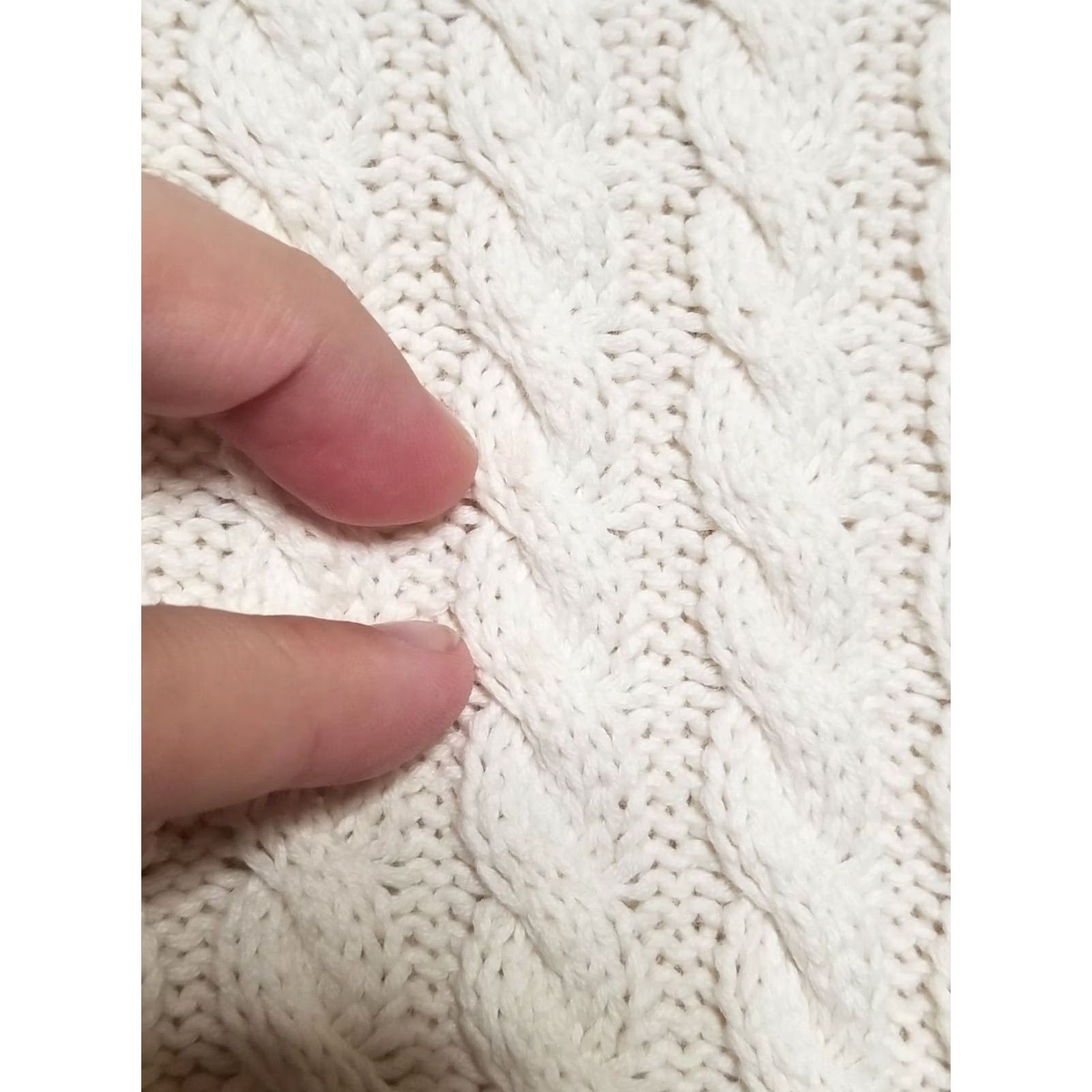 Brooks Brothers VTG Brooks Brothers Womens Sweater Cable-Knit Cotton Ivory Crewneck Pullover S Small Vintage Size S / US 4 / IT 40 - 4 Thumbnail