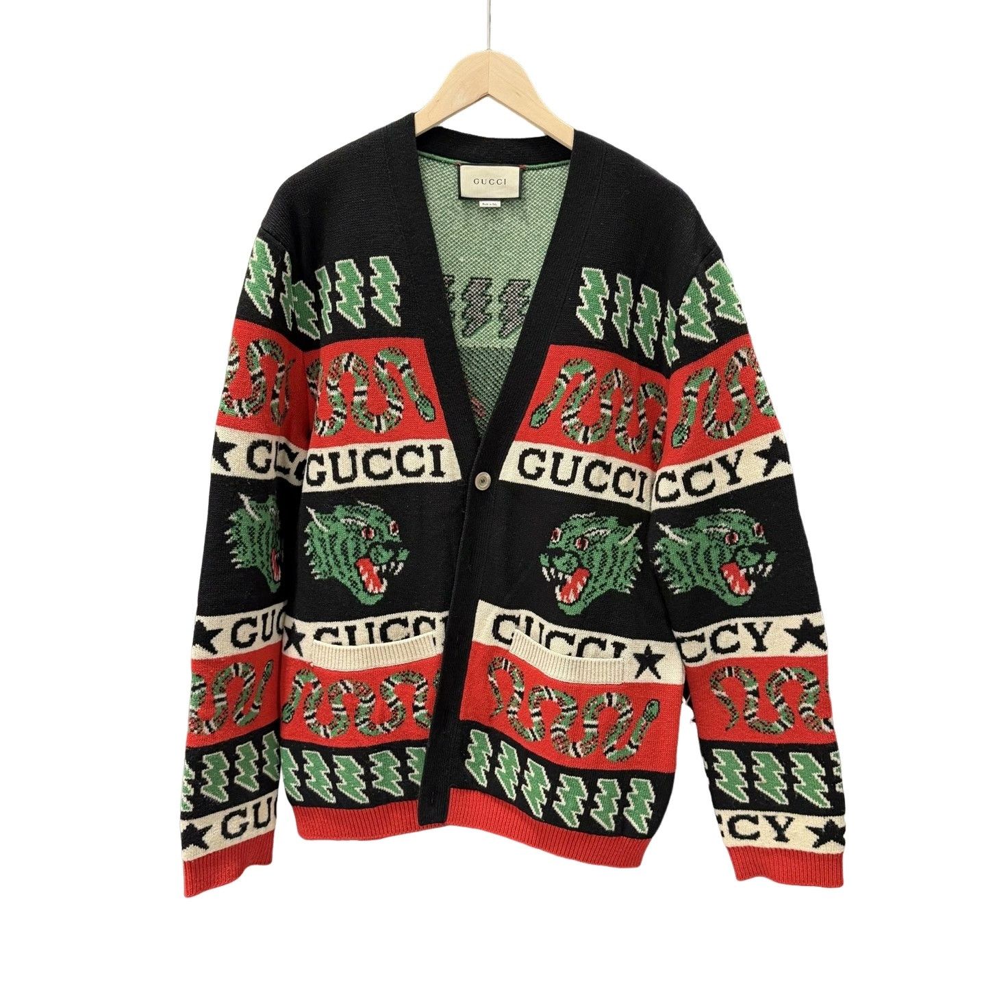 Gucci Gucci Snake Tiger Cardigan Size M Size US M / EU 48-50 / 2 - 1 Thumbnail