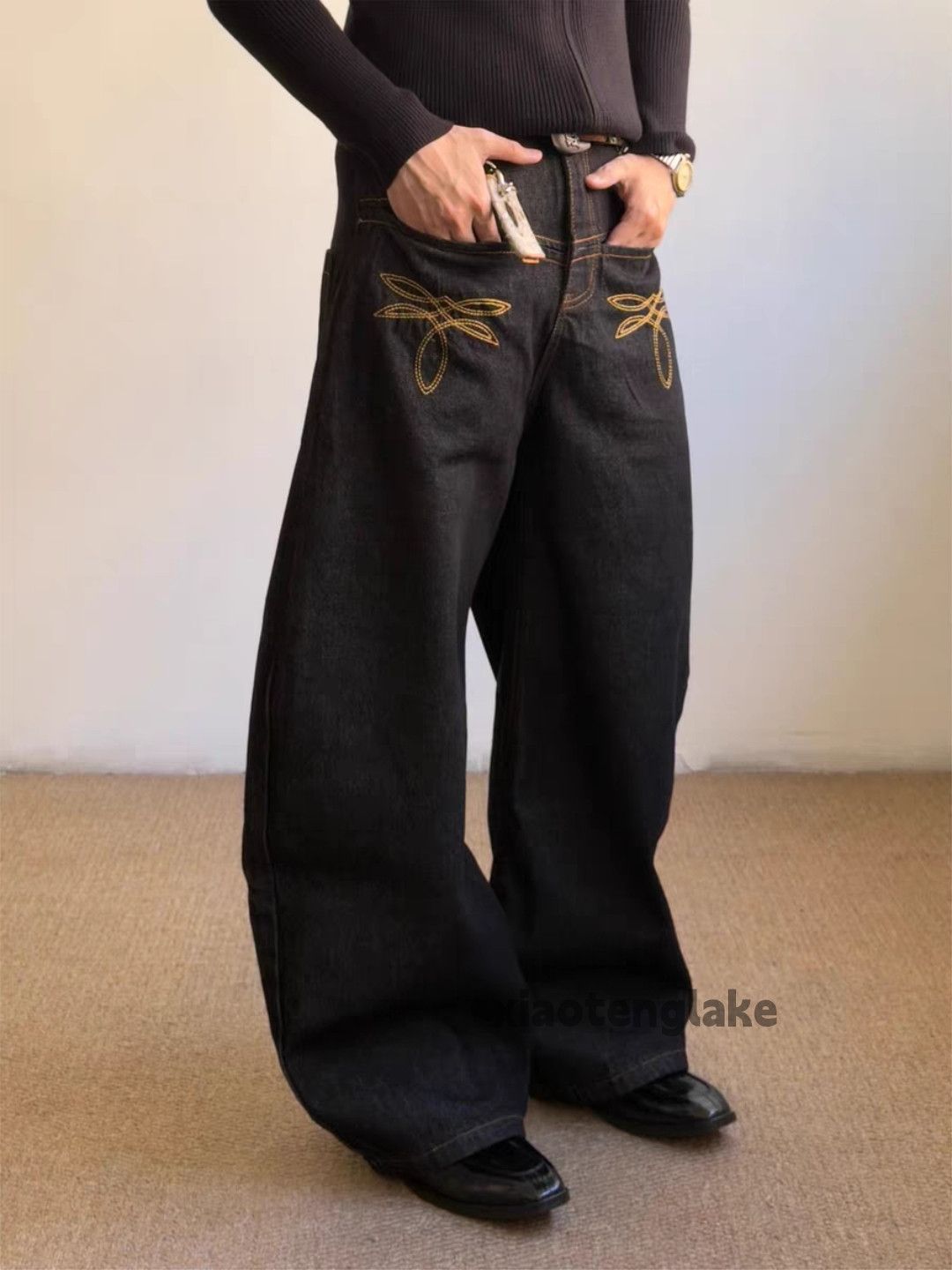 Jean zx utility skate hiphop loose baggy flared cargo jeans Size US 28 / EU 44 - 8 Thumbnail