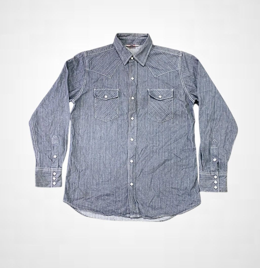 Japanese Brand Rare Lucky Brand Western Casual Button Shirts for Men Size US M / EU 48-50 / 2 - 3 Thumbnail