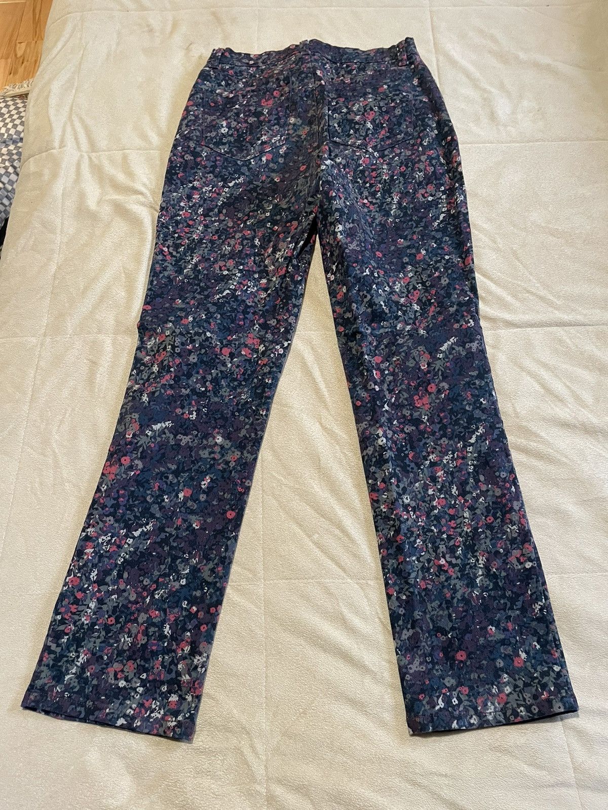 Gloria Vanderbilt Gloria Vanderbilt Floral Denim Pants Size 28" / US 6 / IT 42 - 2 Thumbnail