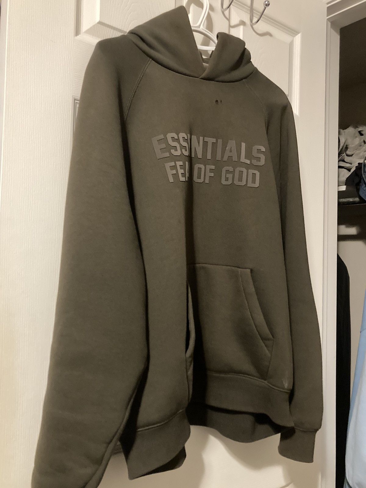 essentials fear of god yellow raglan hoodie