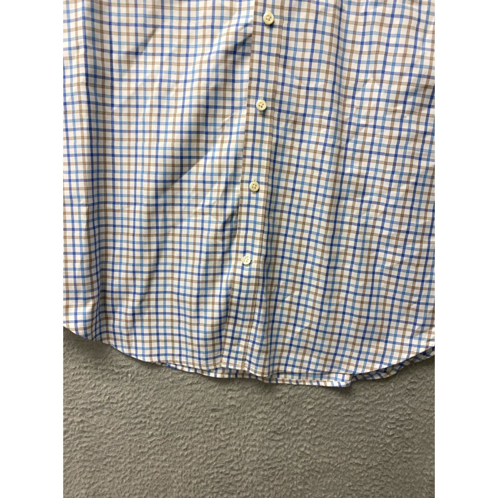 Peter Millar PETER MILLAR Nanoluxe Long Sleeve Button-Up Shirt Plaid Checkered Adult L Multicolor Classic Preppy Mens Size US L / EU 52-54 / 3 - 2 Thumbnail