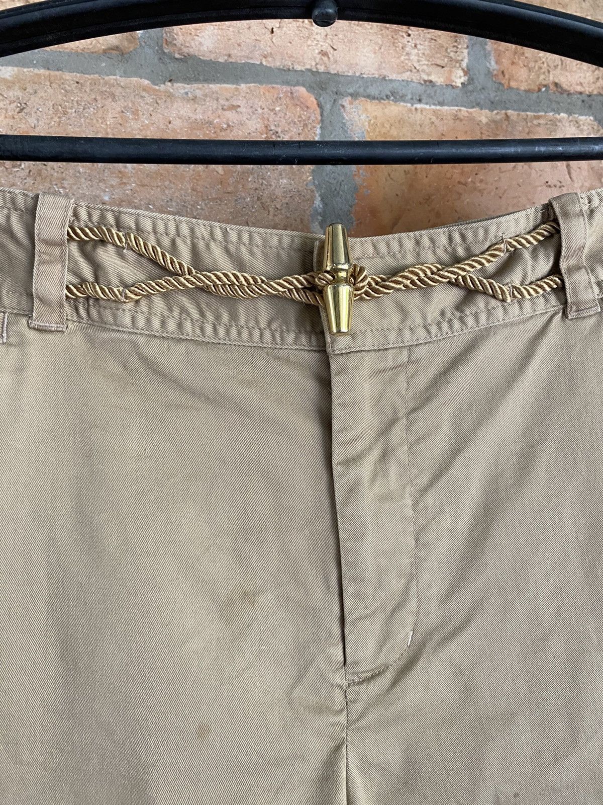 Ralph Lauren LAUREN RALPH Beige Tailored Shorts with Gold Rope Belt Size 36" / US 14 / IT 50 - 3 Thumbnail