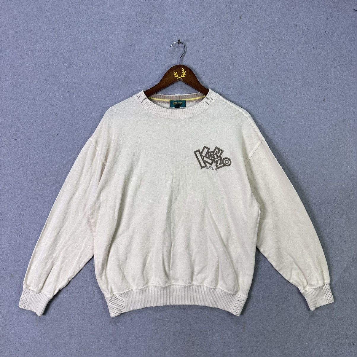 Kenzo Vintage 90s Kenzo Golf Sweatshirt Big Logo Crewneck Size US L / EU 52-54 / 3 - 1 Thumbnail