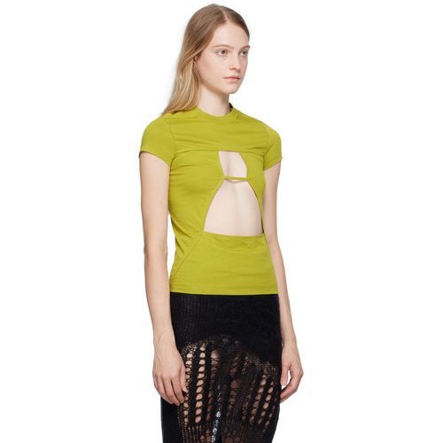 Rick Owens o1y0126 T-Shirt in Lime Green Size S / US 4 / IT 40 - 2 Thumbnail