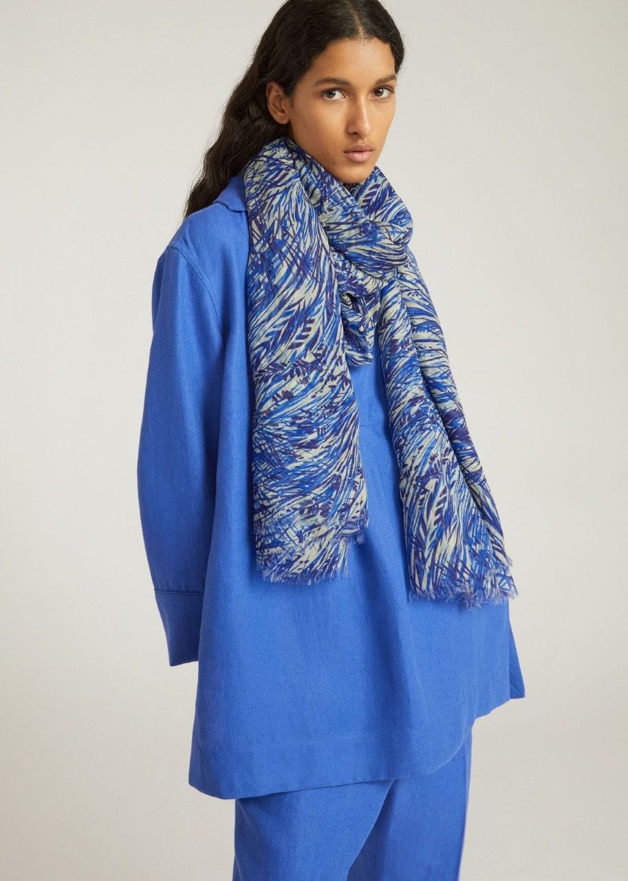 Loro Piana o1srvl11e0624 Size: OS FAM8707 Oversized Ramage Stole Size ONE SIZE - 1 Thumbnail