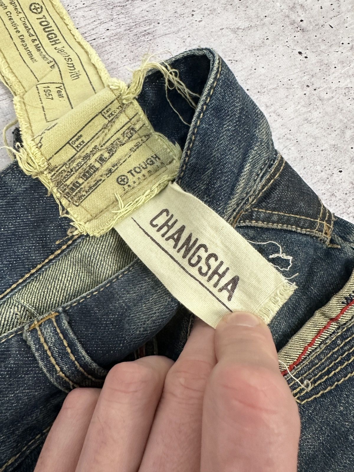 Other TOUGH Jeansmith Denim Pants Y2K Grunge Cyberpunk Techwear Size US 36 / EU 52 - 13 Thumbnail