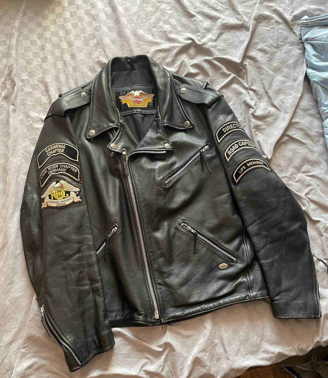 Harley Davidson Vintage Harley Davidson Leather Jacket Size US XL / EU 56 / 4 - 2 Thumbnail