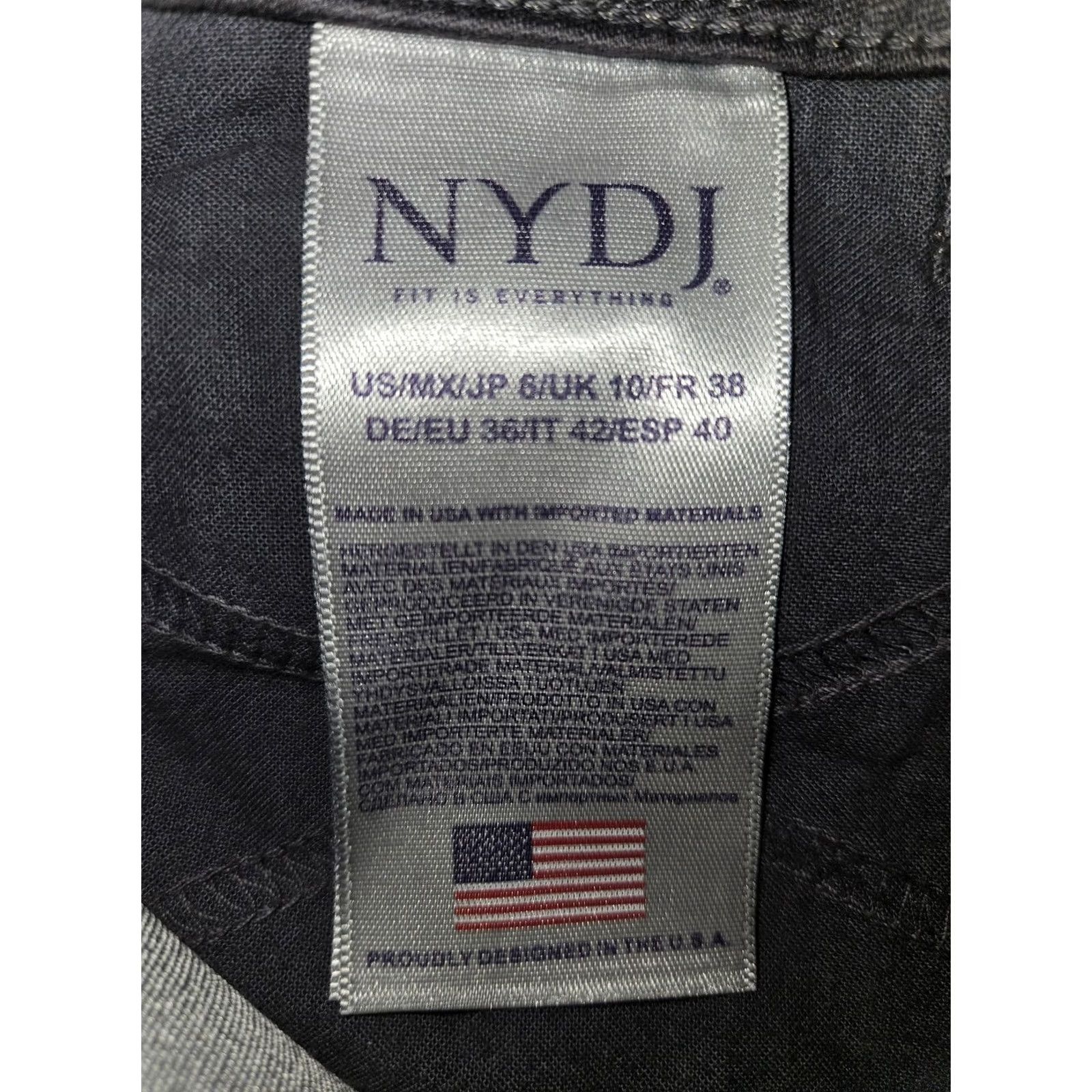 NYDJ NYDJ Pants Womens 6 Gray Lift Tuck Bootcut Stretch Casual USA Chino Pockets Logo City Hipster Preppy Size 28" / US 6 / IT 42 - 4 Thumbnail
