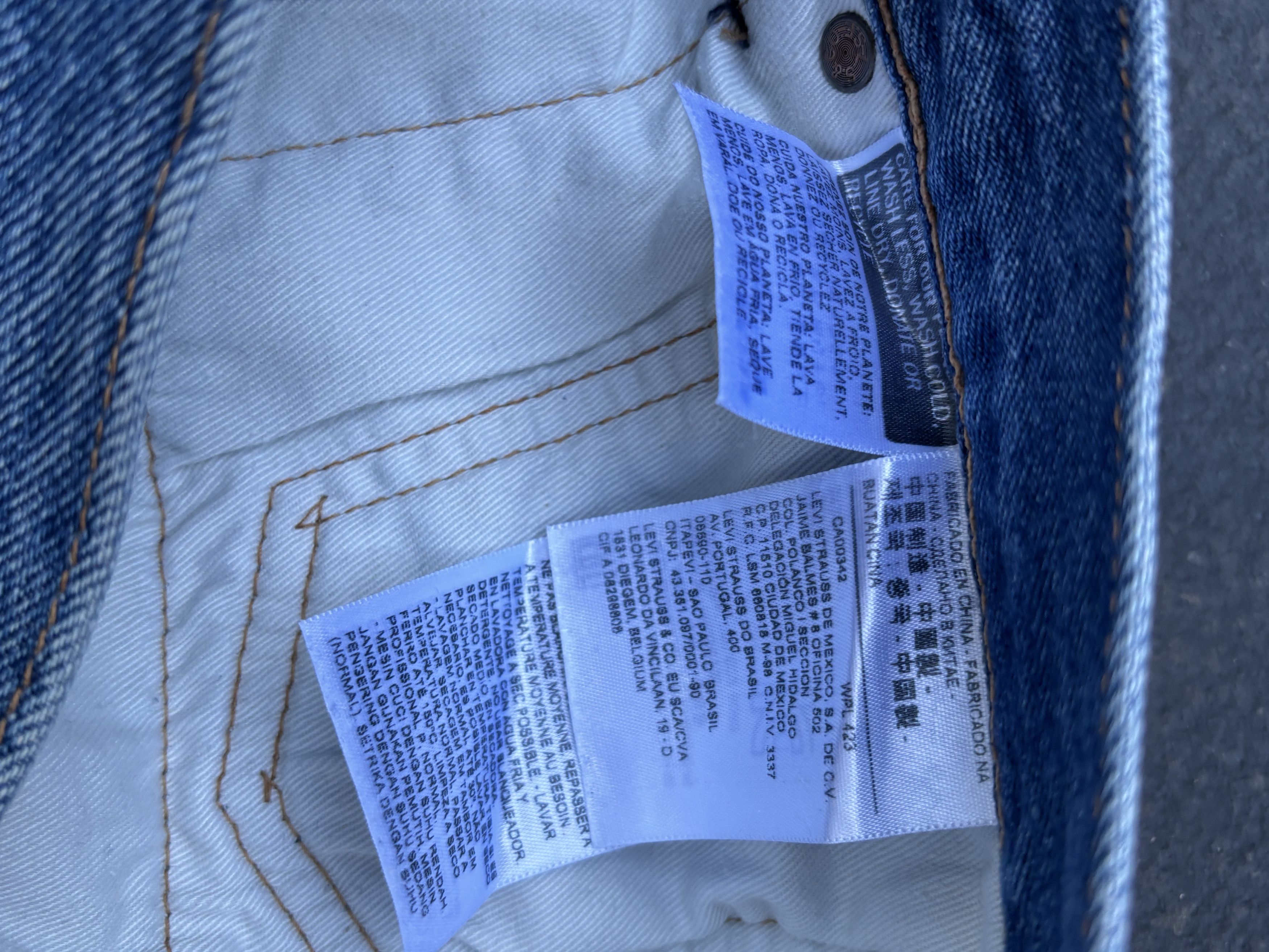 Levi's Levi's 501 ST - Md Blue Wash Size US 32 / EU 48 - 4 Thumbnail