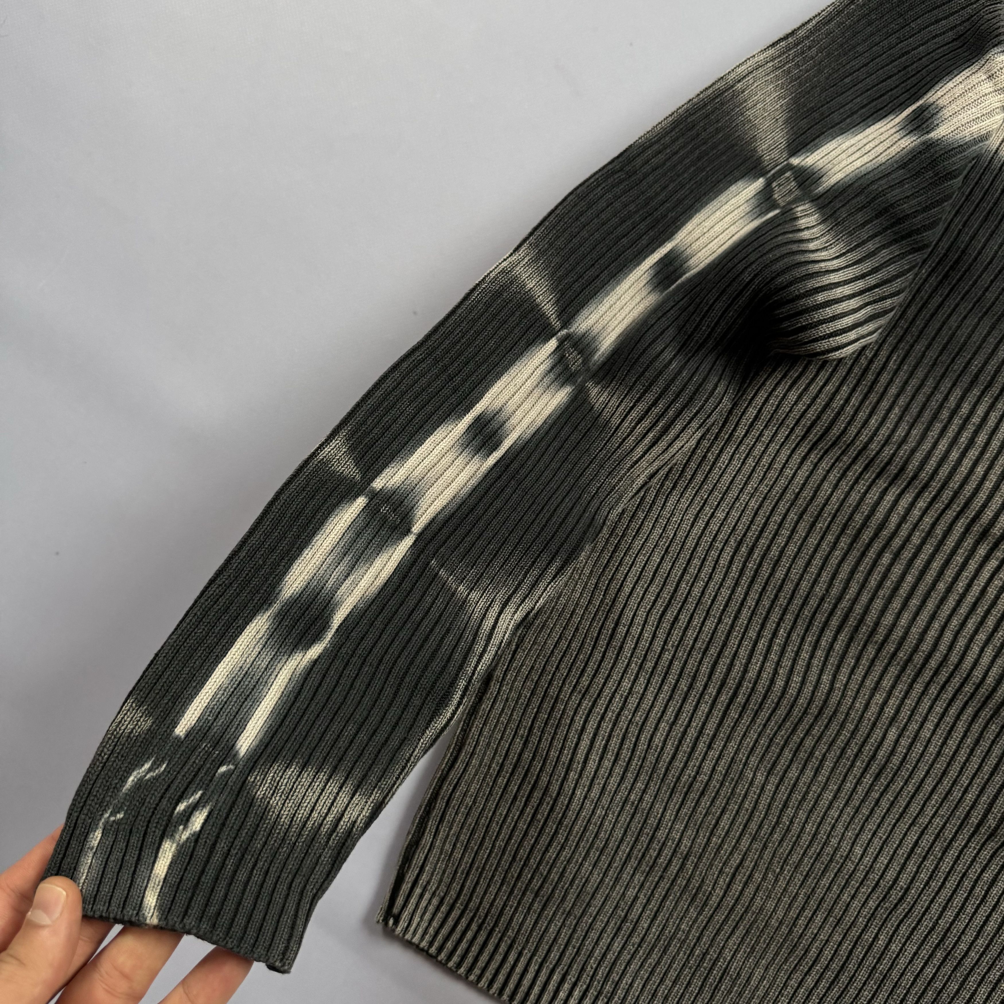 Japanese Brand VINTAGE RIBBED FADED KNIT SWEATER JUNYA WATANABE STYLE Y2K Size US L / EU 52-54 / 3 - 3 Thumbnail