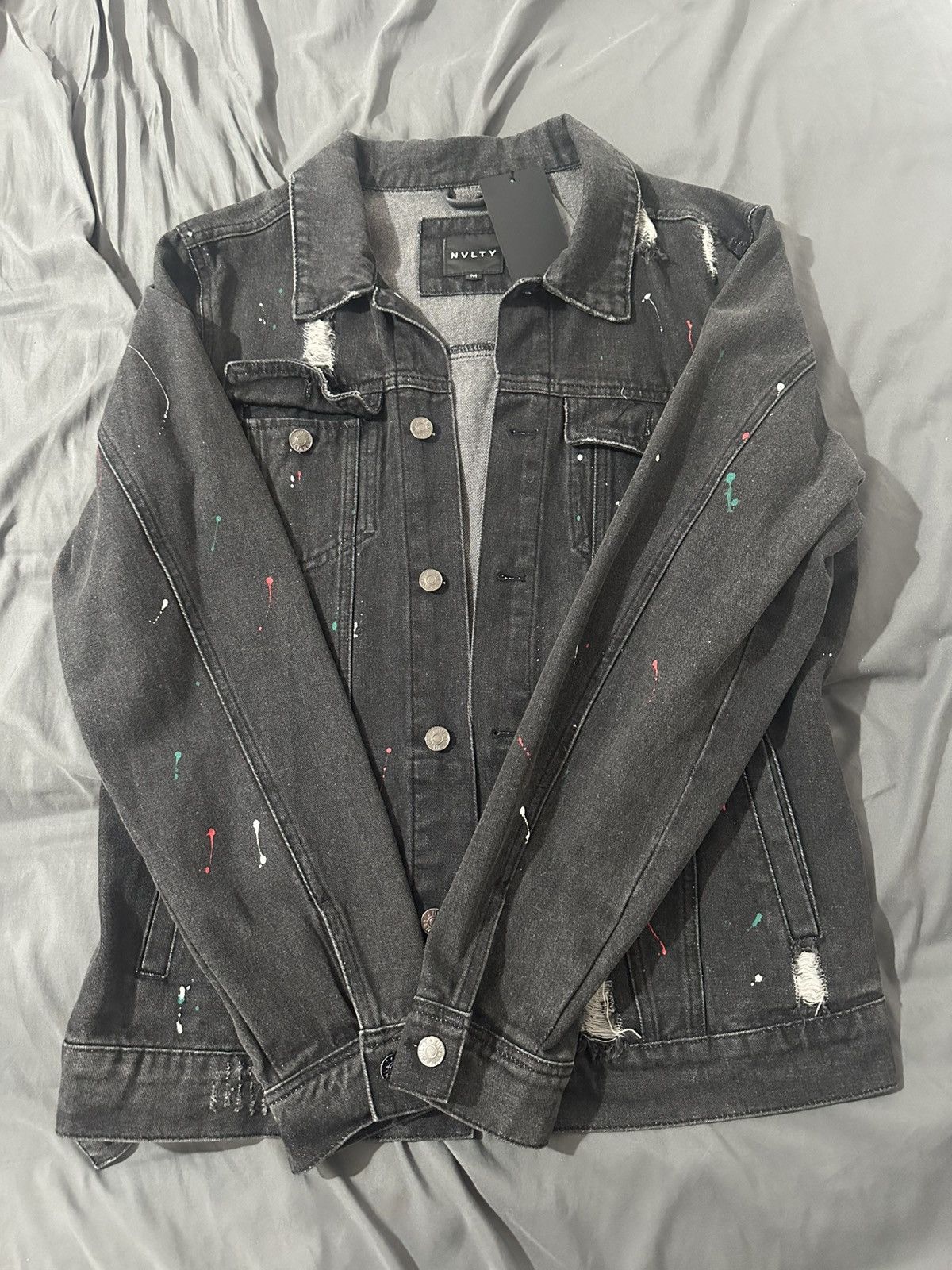 NVLTY NVLTY Jean Jacket Mens - Size Medium BNWT* Size US M / EU 48-50 / 2 - 1 Thumbnail