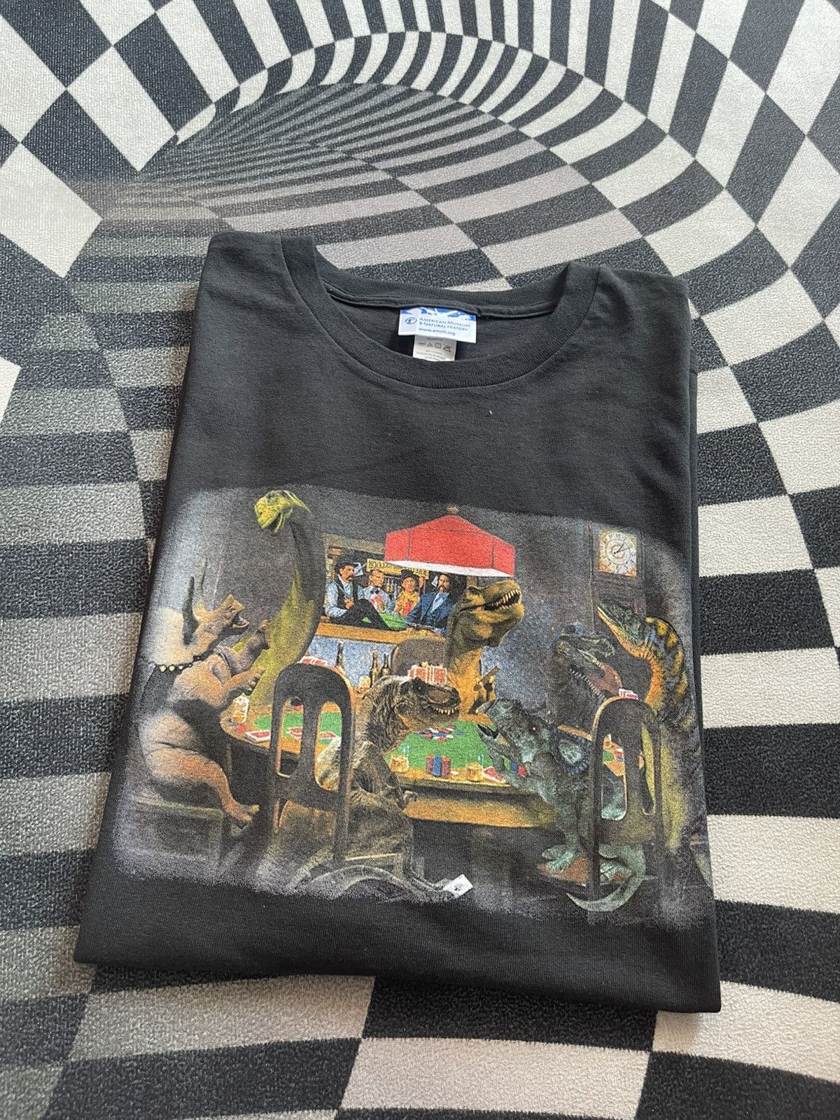 Arts & Science Vtg American Museum of Natural History DinosaursPlayingPoker Size US XL / EU 56 / 4 - 1 Thumbnail