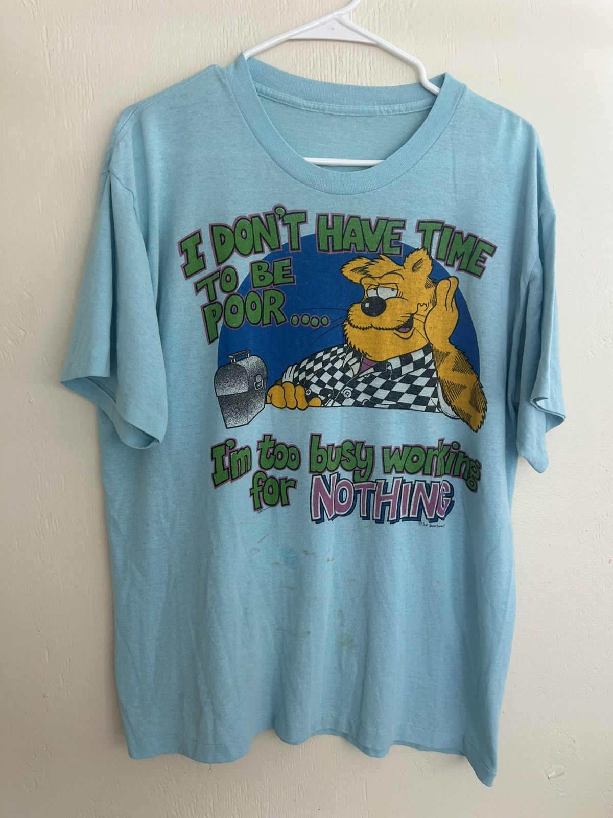 Vintage Vintage ‘Im Too Busy Working For Nothing’ Sun Sportswear Tee Size US L / EU 52-54 / 3 - 1 Thumbnail