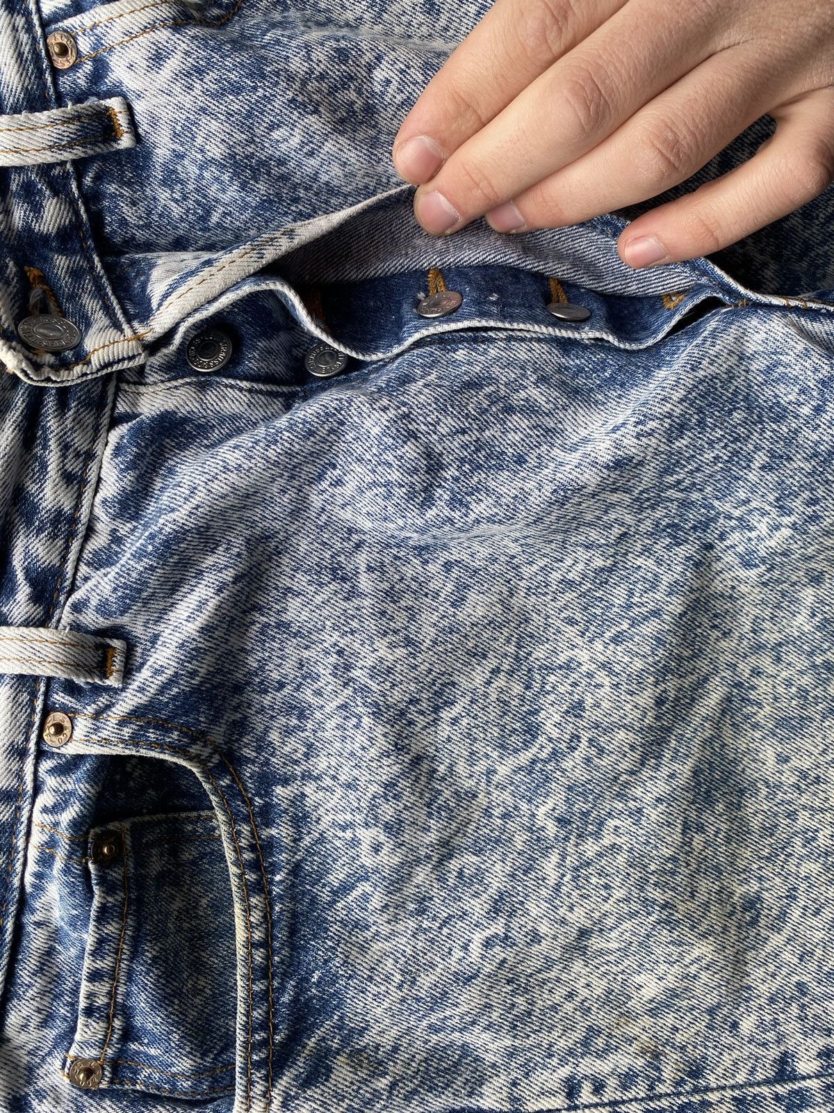 Levi's Vintage Clothing 🔥Vntg Lvc Levis 501 cow pattern washed jeans rare Size US 36 / EU 52 - 25 Thumbnail
