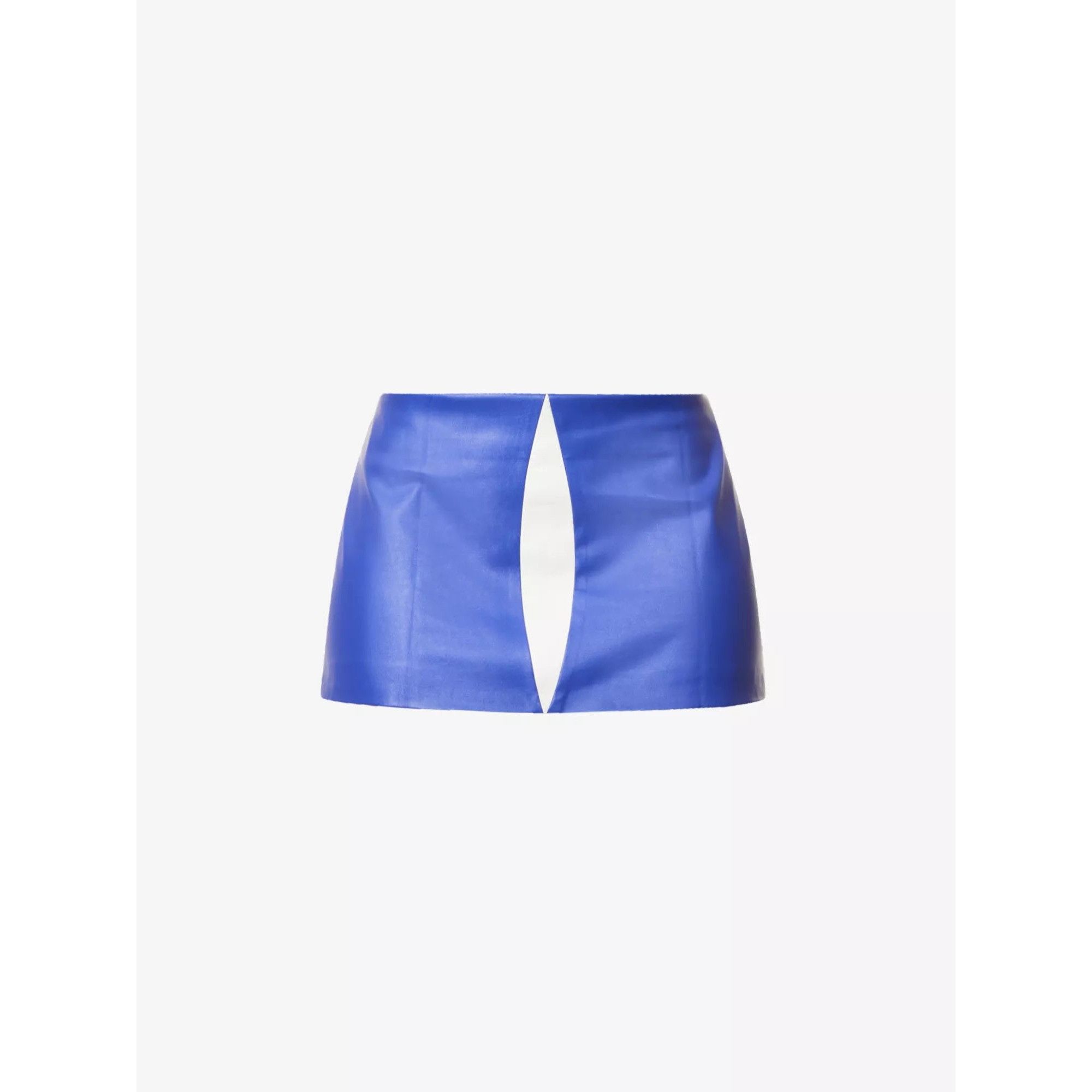 Mowalola MOWALOLA Colourblock Insert Faux Leather Mini Zip Skirt Size 27" / US 4 / IT 40 - 1 Thumbnail