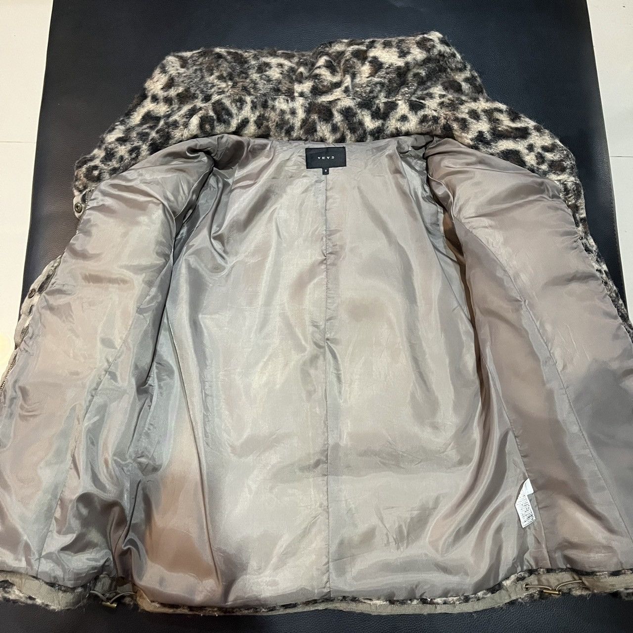 Japanese Brand yevs leopard puffer jacket If6Was9 LGB avant garde style Size S / US 4 / IT 40 - 5 Thumbnail