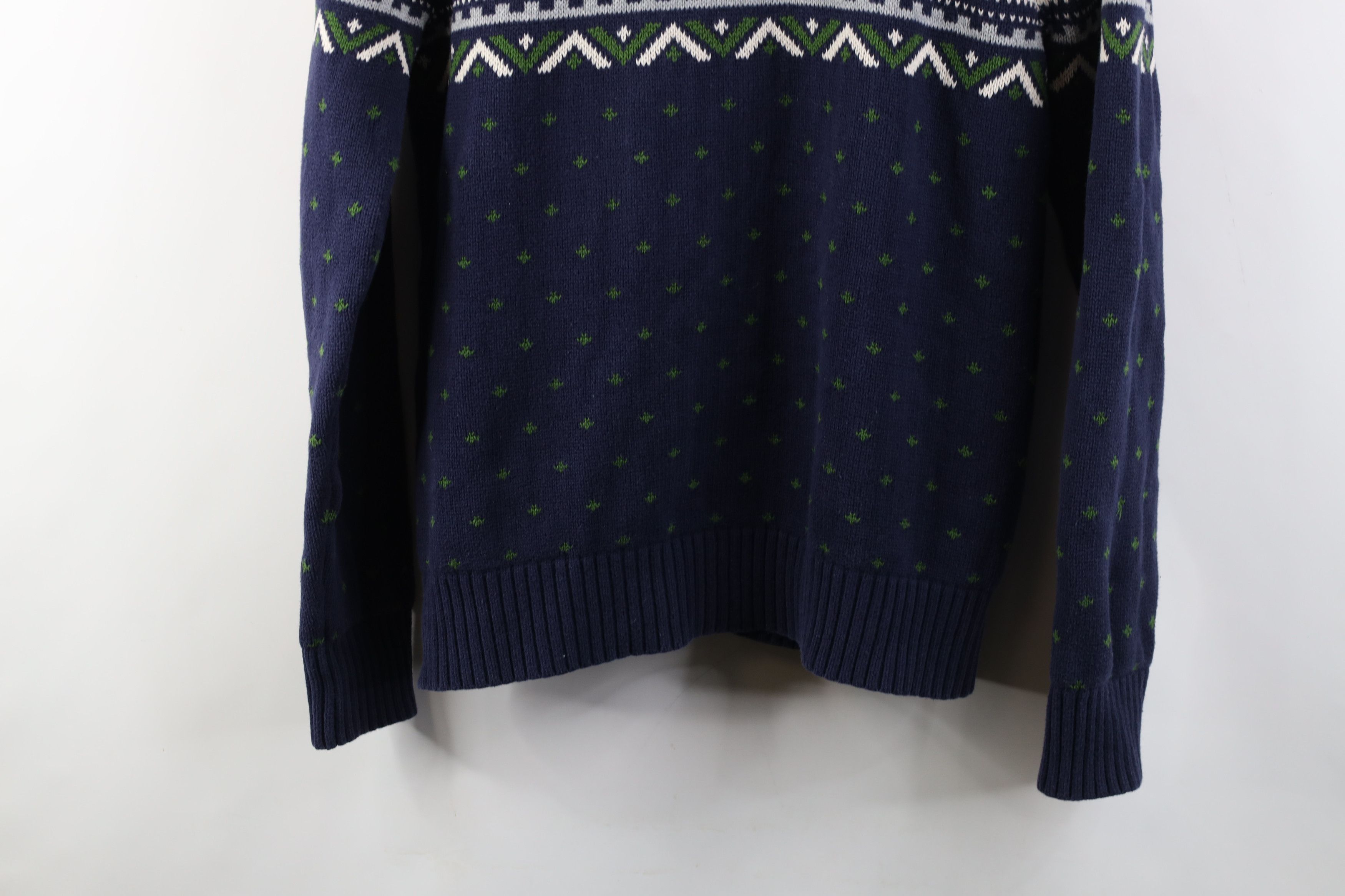 Vintage Vintage 90s Y2K Streetwear Fair Isle Shawl Cardigan Sweater Size US M / EU 48-50 / 2 - 13 Thumbnail