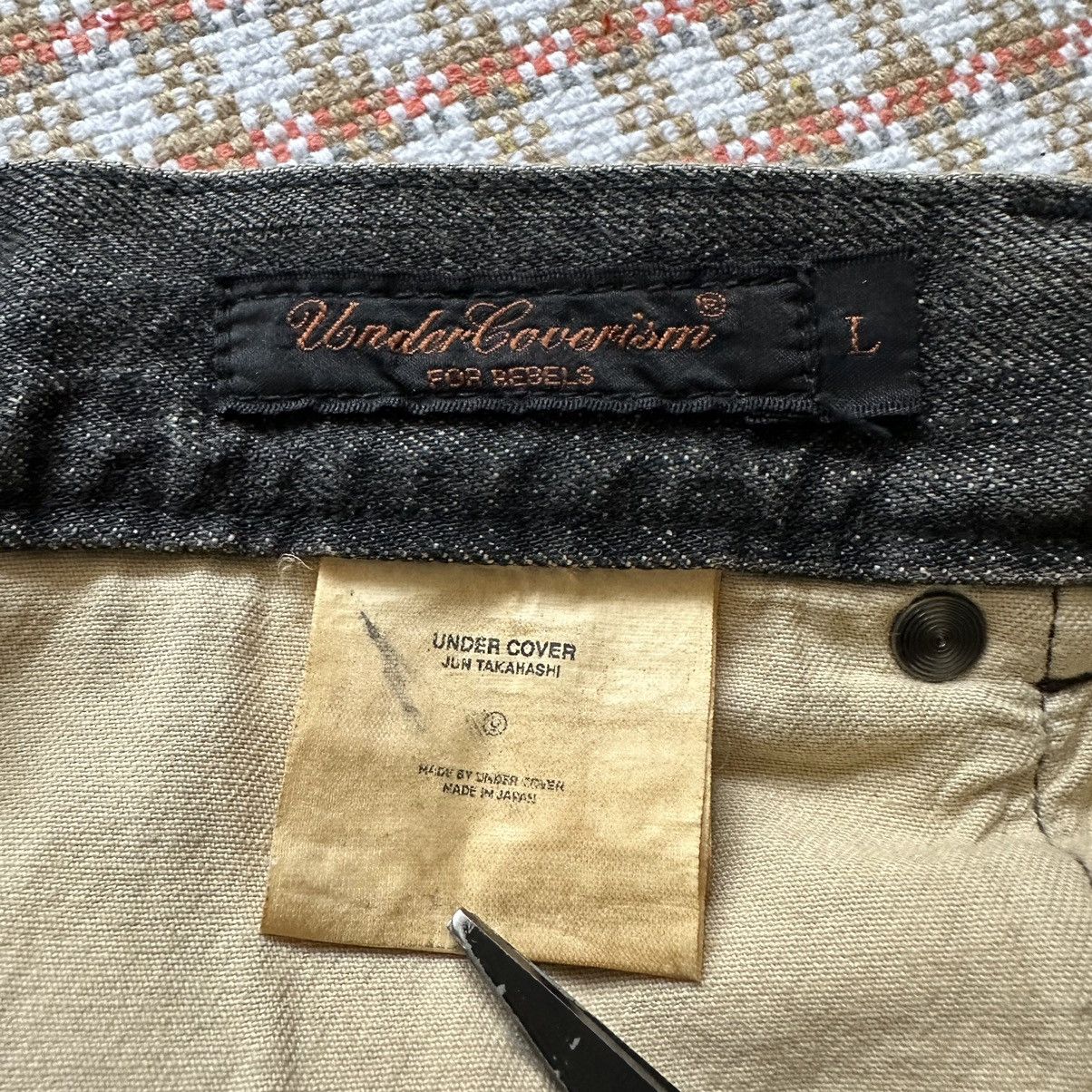 Jun Takahashi × Undercover Undercover AW02 REBELGODS Hybrid Denim Sweatpants Size US 32 / EU 48 - 5 Thumbnail