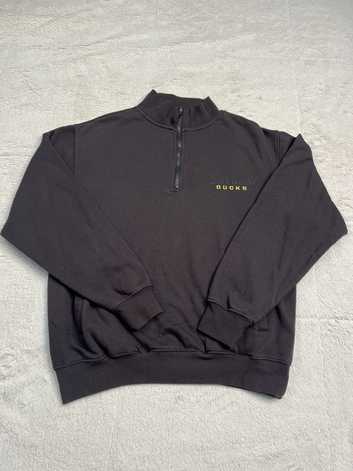 NCAA Oregon Ducks NCAA 1/4 Zip Gray Sweatshirt Stadium Athletics Size US M / EU 48-50 / 2 - 1 Thumbnail